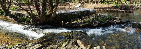 Vista panorámica da presa das Brañas Vista panorámica da presa das Brañas