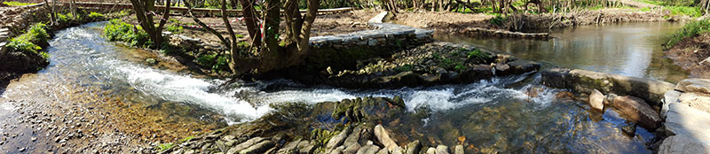 Vista panorámica da presa das Brañas Vista panorámica da presa das Brañas