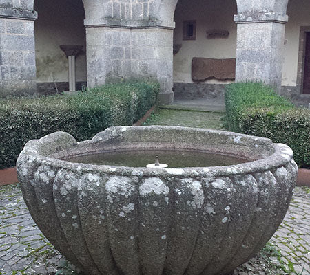Claustro e Pia da Colexiata Claustro e Pia da Colexiata