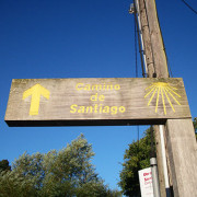 Indicador do camiño de Santiago Indicador do camiño de Santiago